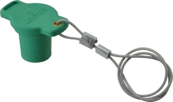 Leviton - 3R NEMA Rated, Male, Green Single Pole Protective Cap - For Use with Female Plug, CSA Certified, UL Listed - Apex Tool & Supply