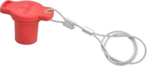 Leviton - 3R NEMA Rated, Male, Red Single Pole Protective Cap - For Use with Female Plug, CSA Certified, UL Listed - Apex Tool & Supply