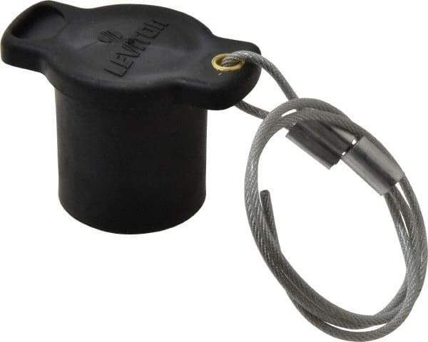 Leviton - 3R NEMA Rated, Female, Black Single Pole Protective Cap - For Use with Male Plug - Apex Tool & Supply
