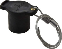Leviton - 3R NEMA Rated, Female, Black Single Pole Protective Cap - For Use with Male Plug - Apex Tool & Supply
