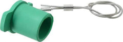 Leviton - 3R NEMA Rated, Female, Green Single Pole Protective Cap - For Use with Male Plug - Apex Tool & Supply