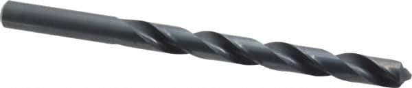 Cleveland - Letter R 118° High Speed Steel Jobber Drill - Oxide Finish, Right Hand Cut, Spiral Flute, Straight Shank, 4-3/4" OAL, Standard Point - Apex Tool & Supply