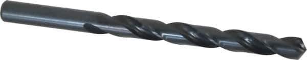 Cleveland - Letter V 118° High Speed Steel Jobber Drill - Oxide Finish, Right Hand Cut, Spiral Flute, Straight Shank, 5" OAL, Standard Point - Apex Tool & Supply