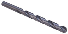 Cleveland - 6.1mm 118° High Speed Steel Jobber Drill - Oxide Finish, Right Hand Cut, Spiral Flute, Straight Shank, 3.976" OAL, Standard Point - Apex Tool & Supply