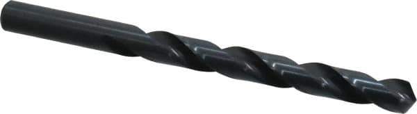 Cleveland - 27/64" 118° High Speed Steel Jobber Drill - Oxide Finish, Right Hand Cut, Spiral Flute, Straight Shank, 5-3/8" OAL, Standard Point - Apex Tool & Supply