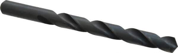 Cleveland - 15/32" 118° High Speed Steel Jobber Drill - Oxide Finish, Right Hand Cut, Spiral Flute, Straight Shank, 5-3/4" OAL, Standard Point - Apex Tool & Supply