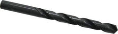 Cleveland - 17/32" 118° High Speed Steel Jobber Drill - Oxide Finish, Right Hand Cut, Spiral Flute, Straight Shank, 6-5/8" OAL, Standard Point - Apex Tool & Supply