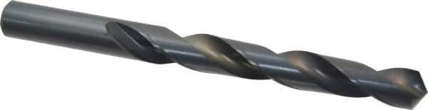 Cleveland - 21/32" 118° High Speed Steel Jobber Drill - Oxide Finish, Right Hand Cut, Spiral Flute, Straight Shank, 7-1/8" OAL, Standard Point - Apex Tool & Supply