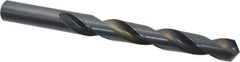 Cleveland - 21/32" 118° High Speed Steel Jobber Drill - Oxide Finish, Right Hand Cut, Spiral Flute, Straight Shank, 7-1/8" OAL, Standard Point - Apex Tool & Supply