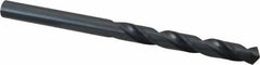 Cleveland - 7.5mm 118° High Speed Steel Jobber Drill - Oxide Finish, Right Hand Cut, Spiral Flute, Straight Shank, 4.291" OAL, Standard Point - Apex Tool & Supply