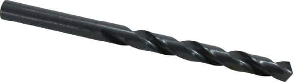 Cleveland - 7.7mm 118° High Speed Steel Jobber Drill - Oxide Finish, Right Hand Cut, Spiral Flute, Straight Shank, 4.606" OAL, Standard Point - Apex Tool & Supply