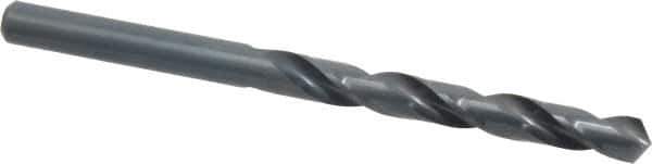 Cleveland - 8mm 118° High Speed Steel Jobber Drill - Oxide Finish, Right Hand Cut, Spiral Flute, Straight Shank, 4.606" OAL, Standard Point - Apex Tool & Supply