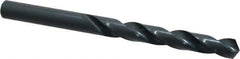 Cleveland - 9.5mm 118° High Speed Steel Jobber Drill - Oxide Finish, Right Hand Cut, Spiral Flute, Straight Shank, 4.921" OAL, Standard Point - Apex Tool & Supply