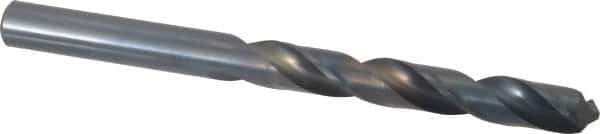 Cleveland - 11.5mm 118° High Speed Steel Jobber Drill - Oxide Finish, Right Hand Cut, Spiral Flute, Straight Shank, 5.591" OAL, Standard Point - Apex Tool & Supply