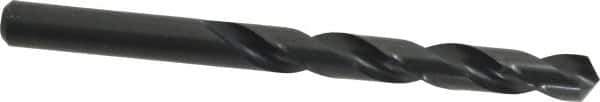 Cleveland - 12mm 118° High Speed Steel Jobber Drill - Oxide Finish, Right Hand Cut, Spiral Flute, Straight Shank, 5.945" OAL, Standard Point - Apex Tool & Supply