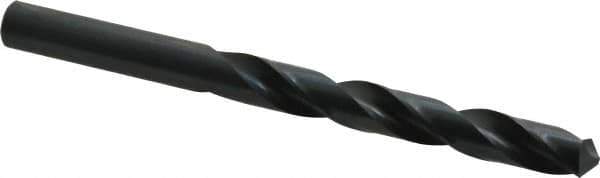 Cleveland - 12.2mm 118° High Speed Steel Jobber Drill - Oxide Finish, Right Hand Cut, Spiral Flute, Straight Shank, 5.945" OAL, Standard Point - Apex Tool & Supply