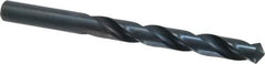 Cleveland - 12.5mm 118° High Speed Steel Jobber Drill - Oxide Finish, Right Hand Cut, Spiral Flute, Straight Shank, 5.945" OAL, Standard Point - Apex Tool & Supply