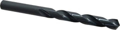 Cleveland - 14.5mm 118° High Speed Steel Jobber Drill - Oxide Finish, Right Hand Cut, Spiral Flute, Straight Shank, 6.654" OAL, Standard Point - Apex Tool & Supply