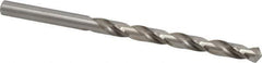 Cleveland - Letter A 118° High Speed Steel Jobber Drill - Bright Finish, Right Hand Cut, Spiral Flute, Straight Shank, 3-7/8" OAL, Standard Point - Apex Tool & Supply