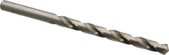 Cleveland - Letter D 118° High Speed Steel Jobber Drill - Bright Finish, Right Hand Cut, Spiral Flute, Straight Shank, 4" OAL, Standard Point - Apex Tool & Supply