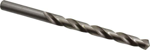 Cleveland - Letter M 118° High Speed Steel Jobber Drill - Bright Finish, Right Hand Cut, Spiral Flute, Straight Shank, 4-3/8" OAL, Standard Point - Apex Tool & Supply