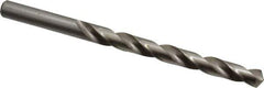 Cleveland - Letter M 118° High Speed Steel Jobber Drill - Bright Finish, Right Hand Cut, Spiral Flute, Straight Shank, 4-3/8" OAL, Standard Point - Apex Tool & Supply