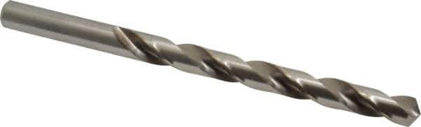 Cleveland - Letter Q 118° High Speed Steel Jobber Drill - Bright Finish, Right Hand Cut, Spiral Flute, Straight Shank, 4-3/4" OAL, Standard Point - Apex Tool & Supply