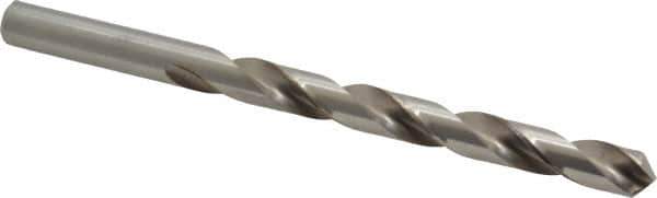 Cleveland - Letter R 118° High Speed Steel Jobber Drill - Bright Finish, Right Hand Cut, Spiral Flute, Straight Shank, 4-3/4" OAL, Standard Point - Apex Tool & Supply