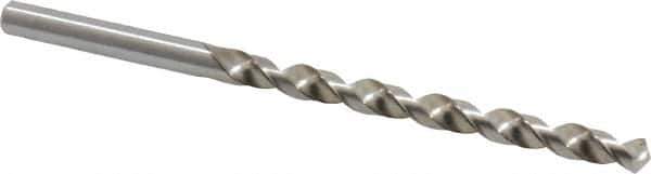 Cleveland - #11 118° High Speed Steel Jobber Drill - Bright Finish, Right Hand Cut, Spiral Flute, Straight Shank, 3-1/2" OAL, Standard Point - Apex Tool & Supply