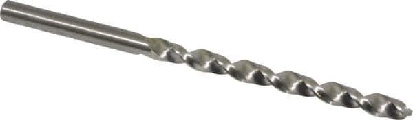 Cleveland - #13 118° High Speed Steel Jobber Drill - Bright Finish, Right Hand Cut, Spiral Flute, Straight Shank, 3-1/2" OAL, Standard Point - Apex Tool & Supply