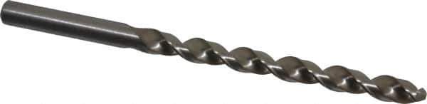 Cleveland - Letter B 118° High Speed Steel Jobber Drill - Bright Finish, Right Hand Cut, Spiral Flute, Straight Shank, 4" OAL, Standard Point - Apex Tool & Supply