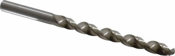 Cleveland - Letter H 118° High Speed Steel Jobber Drill - Bright Finish, Right Hand Cut, Spiral Flute, Straight Shank, 4-1/8" OAL, Standard Point - Apex Tool & Supply