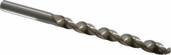 Cleveland - Letter H 118° High Speed Steel Jobber Drill - Bright Finish, Right Hand Cut, Spiral Flute, Straight Shank, 4-1/8" OAL, Standard Point - Apex Tool & Supply