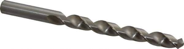 Cleveland - Letter V 118° High Speed Steel Jobber Drill - Bright Finish, Right Hand Cut, Spiral Flute, Straight Shank, 5" OAL, Standard Point - Apex Tool & Supply