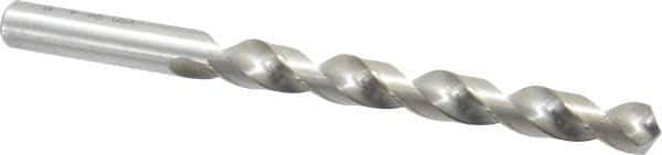 Cleveland - Letter W 118° High Speed Steel Jobber Drill - Bright Finish, Right Hand Cut, Spiral Flute, Straight Shank, 5-1/8" OAL, Standard Point - Apex Tool & Supply