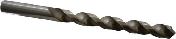 Cleveland - Letter X 118° High Speed Steel Jobber Drill - Bright Finish, Right Hand Cut, Spiral Flute, Straight Shank, 5-1/8" OAL, Standard Point - Apex Tool & Supply