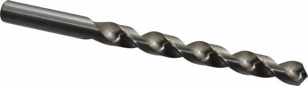 Cleveland - 3/8" 118° High Speed Steel Jobber Drill - Bright Finish, Right Hand Cut, Spiral Flute, Straight Shank, 5" OAL, Standard Point - Apex Tool & Supply