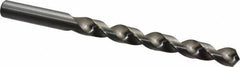 Cleveland - 3/8" 118° High Speed Steel Jobber Drill - Bright Finish, Right Hand Cut, Spiral Flute, Straight Shank, 5" OAL, Standard Point - Apex Tool & Supply