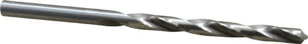 Cleveland - #5 118° High Speed Steel Jobber Drill - Bright Finish, Right Hand Cut, Spiral Flute, Straight Shank, 3-3/4" OAL, Standard Point - Apex Tool & Supply