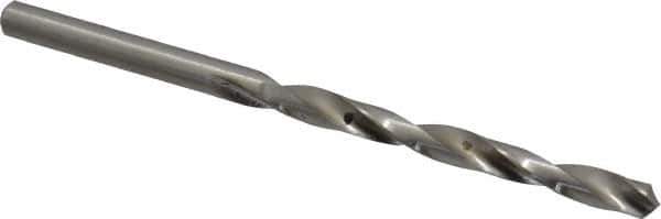 Cleveland - #9 118° High Speed Steel Jobber Drill - Bright Finish, Right Hand Cut, Spiral Flute, Straight Shank, 3-5/8" OAL, Standard Point - Apex Tool & Supply