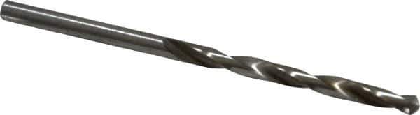 Cleveland - #25 118° High Speed Steel Jobber Drill - Bright Finish, Right Hand Cut, Spiral Flute, Straight Shank, 3" OAL, Standard Point - Apex Tool & Supply
