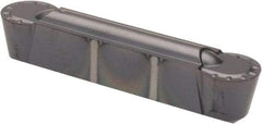 Kennametal - 250R GMN Grade KC5010, 6.35mm Cutting Width Carbide Grooving Insert - 5.2mm Max Depth of Cut, Neutral, 1/8" Corner Radius, TiAlN Finish - Apex Tool & Supply