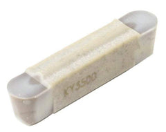 Kennametal - 0600M0R Grade KY3500, 6mm Cutting Width Ceramic-SI Grooving Insert - 4.3mm Max Depth of Cut, Neutral, 0.118" Corner Radius, Uncoated - Apex Tool & Supply