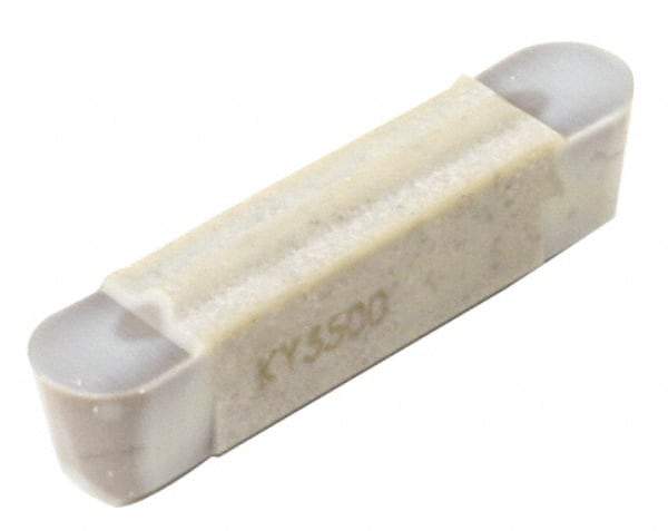 Kennametal - 0500M05R Grade KY3500, 5mm Cutting Width Ceramic-SI Grooving Insert - 4.1mm Max Depth of Cut, Neutral, 0.098" Corner Radius, Uncoated - Apex Tool & Supply