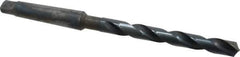 Cleveland - 17/32", 2MT 118° Point High Speed Steel Taper Shank Drill Bit - Oxide Finish, 4-5/8" Flute Length, 8-1/2" OAL, Spiral Flute, Series 2410 - Apex Tool & Supply