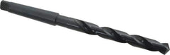 Cleveland - 39/64", 2MT 118° Point High Speed Steel Taper Shank Drill Bit - Oxide Finish, 4-7/8" Flute Length, 8-3/4" OAL, Spiral Flute, Series 2410 - Apex Tool & Supply