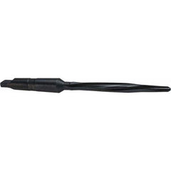 Cleveland - 7/16" Reamer Diam, 0.266" Small End Diam, 2MT Morse Taper Shank, 4-3/8" Flute, Bridge Reamer - Apex Tool & Supply