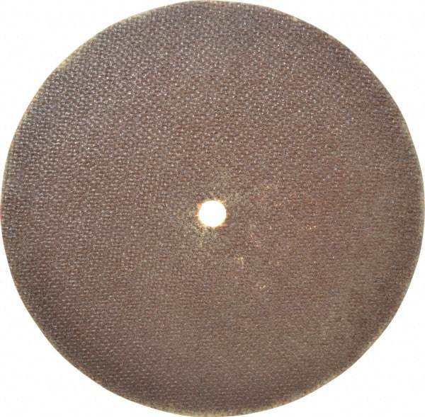 Norton - 8" 60 Grit Aluminum Oxide Cutoff Wheel - 0.06" Thick, 1/2" Arbor, 7,640 Max RPM, Use with Stationary Grinders - Apex Tool & Supply