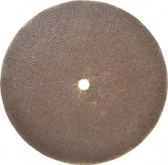 Norton - 8" 60 Grit Aluminum Oxide Cutoff Wheel - 0.06" Thick, 1/2" Arbor, 7,640 Max RPM, Use with Stationary Grinders - Apex Tool & Supply
