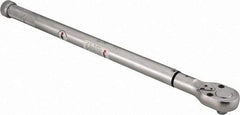 Value Collection - 1/2" Drive Micrometer Type Ratchet Head Torque Wrench - 35 Ft/Lb to 140 Ft/Lb Torque, 21" OAL, 1/2 Ft/Lb Graduation - Apex Tool & Supply